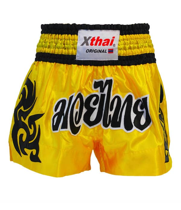 Xthai Thai Boxing Short Tribal Yellow