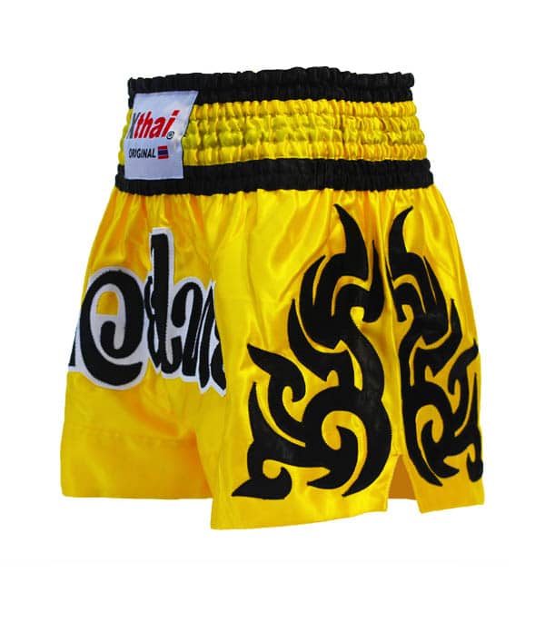 Xthai Thai Boxing Short Tribal Yellow