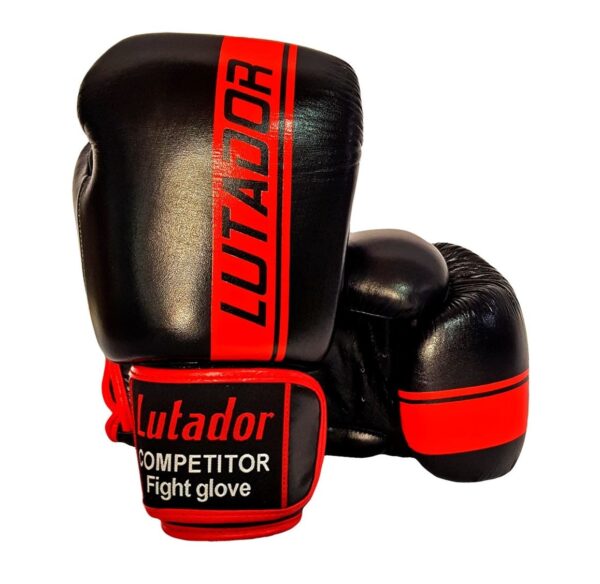 thumbnail_Boxing Gloves Twins Lutador Leather Black Red 1