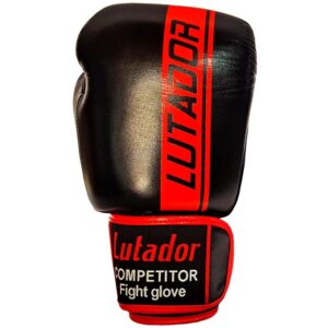 Leather boxing gloves LUTADOR red