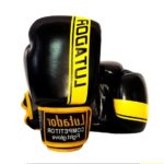 thumbnail_Boxing Gloves Twins Lutador Leather Black Yellow 1