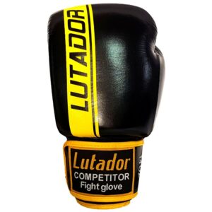 Leather boxing gloves LUTADOR yellow