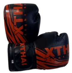 Gants de boxe XTHAI challenger noir/rouge