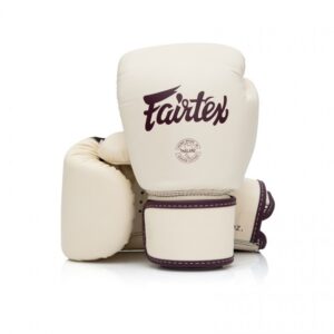 Gants de boxe FAIRTEX blanc cassé
