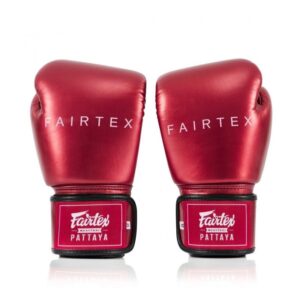 Gants de boxe FAIRTEX rouge métal