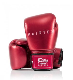 Gants de boxe FAIRTEX rouge métal